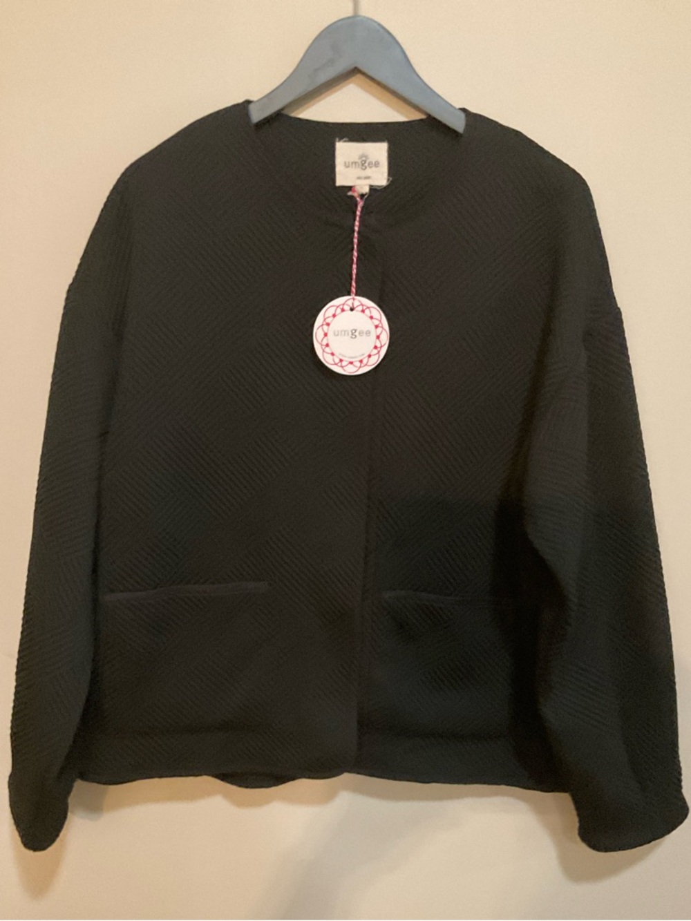 Umgee black quilted jacket